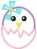 Baby Bird appliqué machine embroidery design