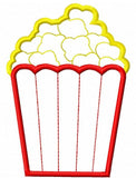 Popcorn applique machine embroidery design