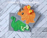 Baby Dinosaur applique machine embroidery design