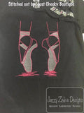 Ballet Shoes Sketch Machine Embroidery Design