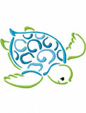 Sea Turtle satin stitch machine embroidery design