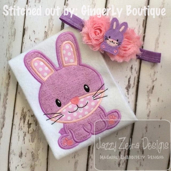 Bunny Applique machine embroidery design