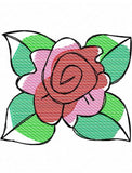 Flower Sketch Machine Embroidery Design