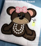 Teddy Bear 4 Sale appliqué machine embroidery design