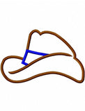 Cowboy Hat applique machine embroidery design