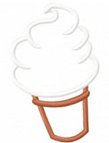 Ice Cream Cone appliqué machine embroidery design
