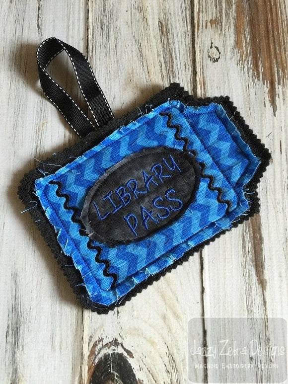 Crayon Teacher passes In The Hoop machine embroidery design