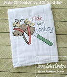 Stick Horse Sketch Machine Embroidery Design