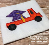 Truck with Graduation Cap applique embroidery design