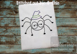 Spider Witch vintage stitch machine embroidery design