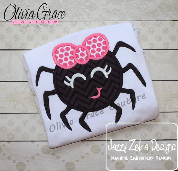 Girl Spider Appliqué machine Embroidery Design