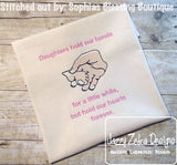 Holding Hands Sketch Machine Embroidery Design