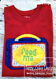 School Lunch Box appliqué machine embroidery design