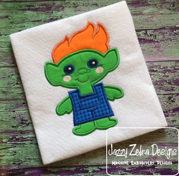 Troll Boy Appliqué Machine Embroidery Design