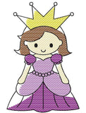 Princess Sketch Machine Embroidery Design