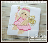 Chubby Fairy applique machine embroidery design