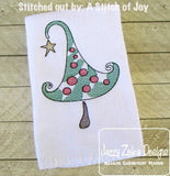Christmas Tree sketch machine embroidery design