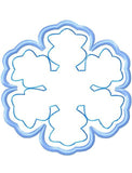 Snowflake appliqué machine embroidery design