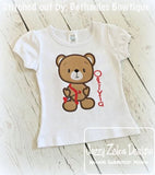 Cupid Bear appliqué machine embroidery design