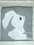 Easter Bunny applique machine embroidery design