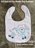 Lamb satin stitch machine embroidery design