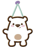 Bear Birthday Appliqué Machine Embroidery Design