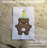 Bear Birthday Appliqué Machine Embroidery Design