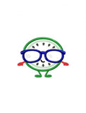 Boy Watermelon wearing sunglasses appliqué machine embroidery design