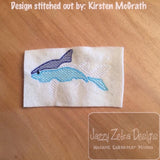 Shark Sketch Machine Embroidery Design