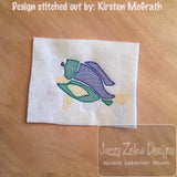Fish sketch machine embroidery design