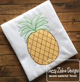 Pineapple motif filled machine embroidery design