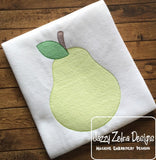 Pear sketch machine embroidery design