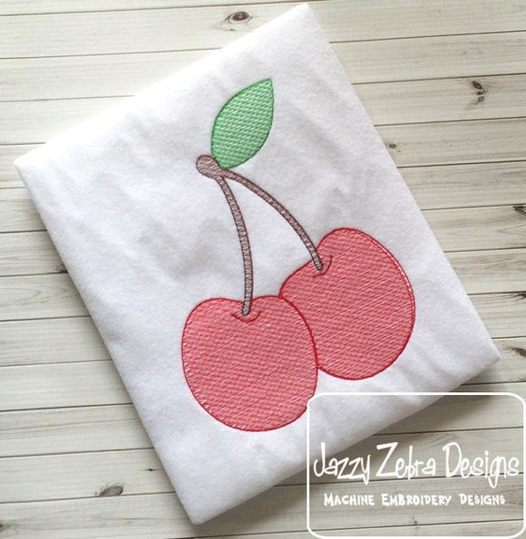 Cherries Sketch Machine Embroidery Design
