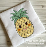 Pineapple with face Sketch Machine Embroidery Design