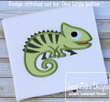 Iguana applique machine embroidery design