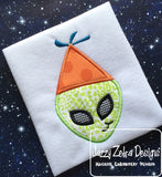 Alien Birthday Appliqué Machine Embroidery Design