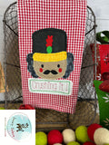 Crushing it! saying Christmas nutcracker shabby chic applique embroidery design